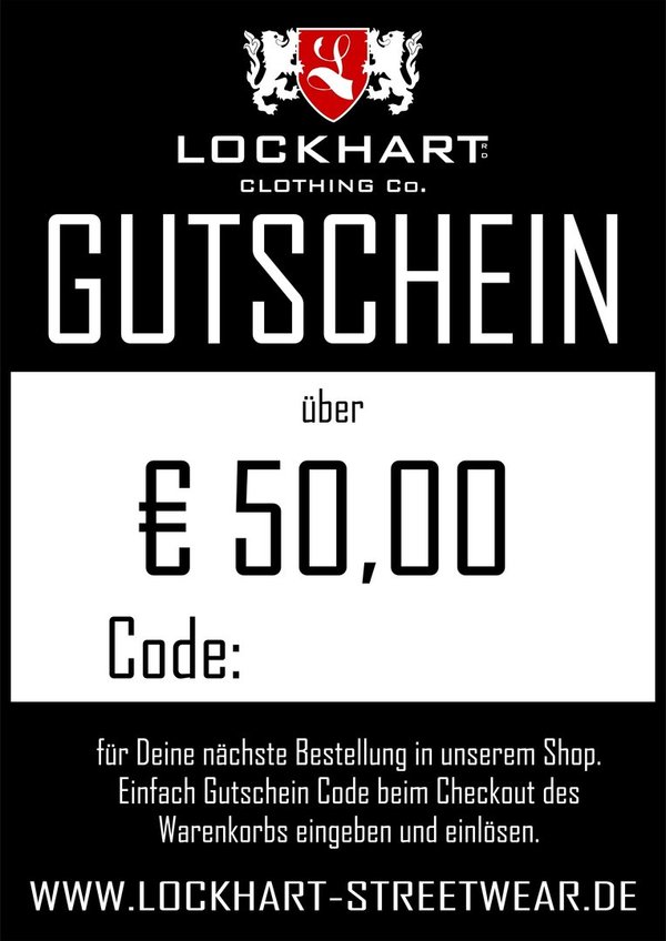 Lockhart Geschenk Gutschein 50,00€