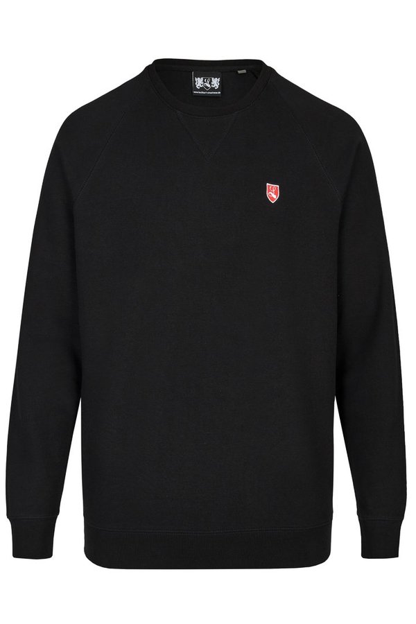 Raglan French Terry Sweatshirt "Buckler" black