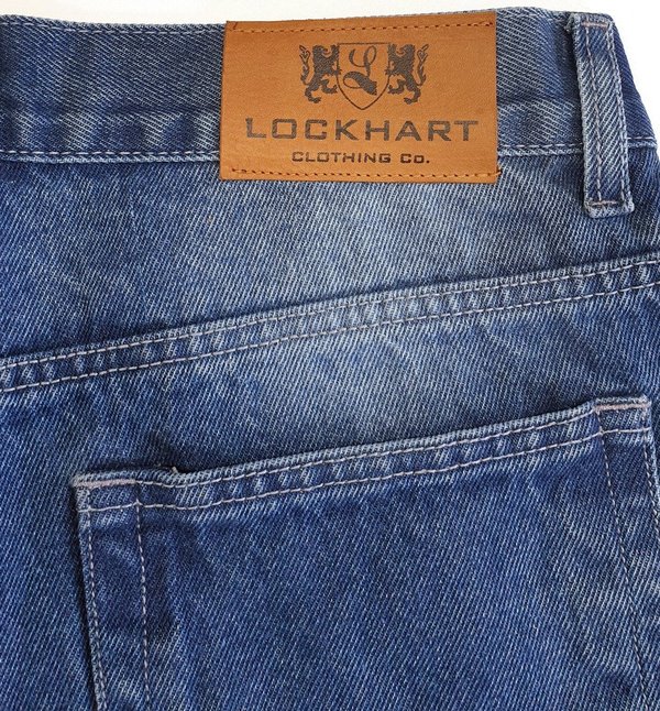 5-Pocket Jeans Bermuda Stone Washed