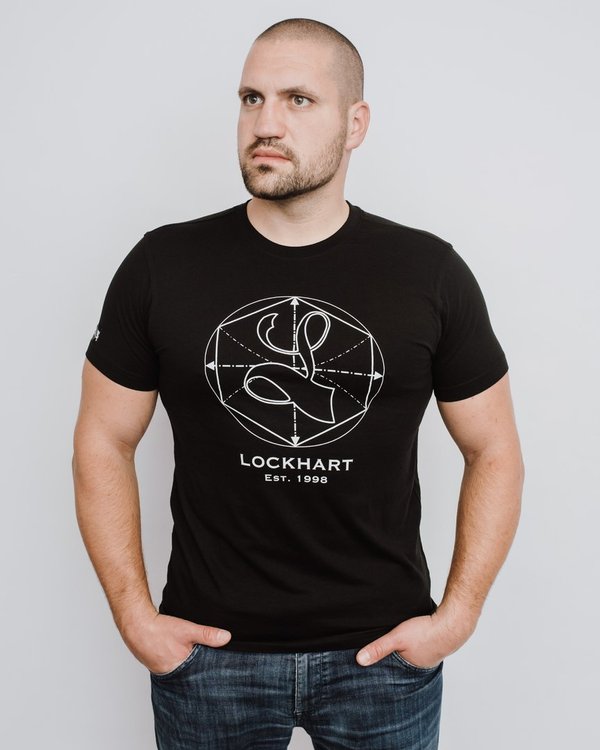 T-Shirt "Hexagon" schwarz
