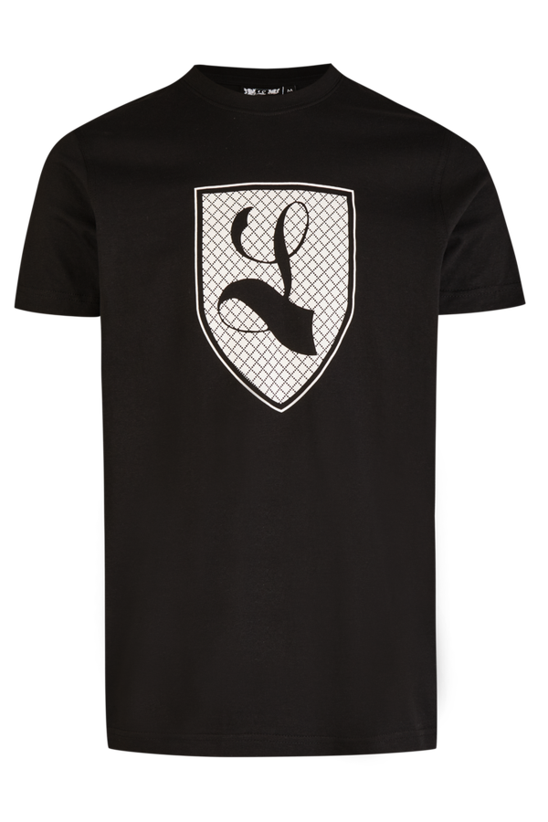 T-Shirt "Gingham" schwarz
