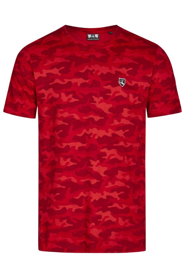 Fitted T "Buckler" red camo