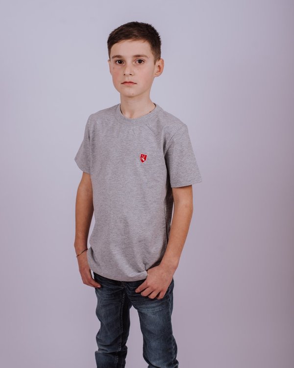 Kids T-Shirt "Buckler" grau meliert