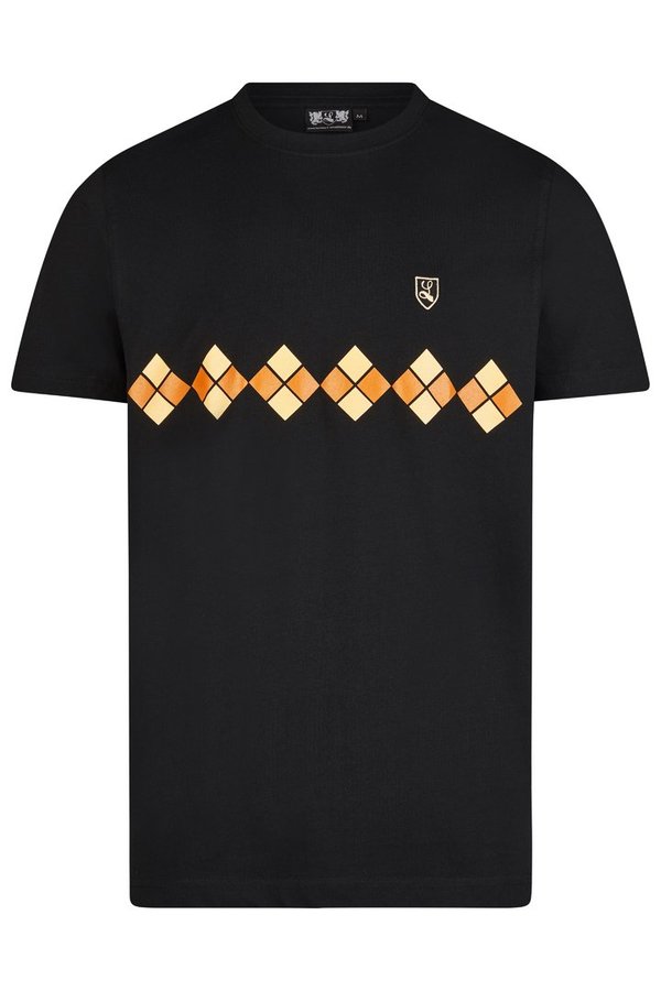 T-Shirt "Pattern" schwarz
